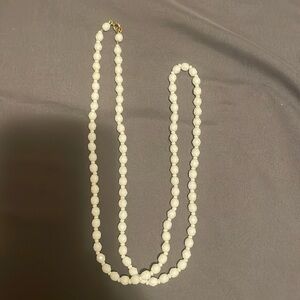 Glass beaded necklace 14 inches long